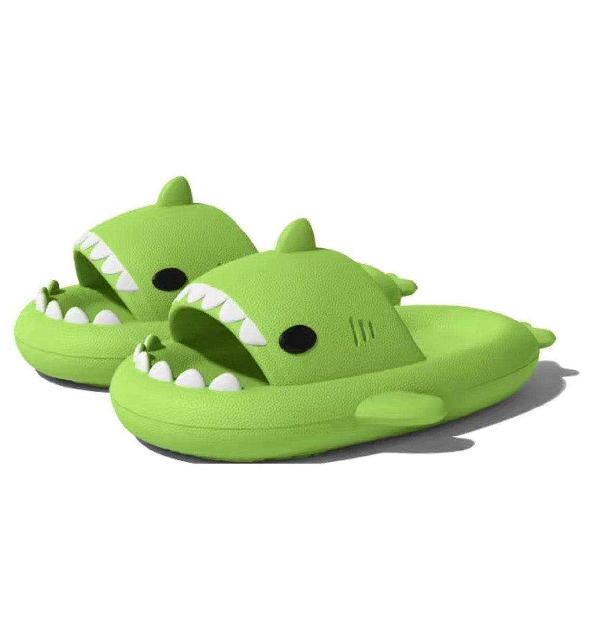 Chikoku Smooth Fun Shark Sandals (Lime)