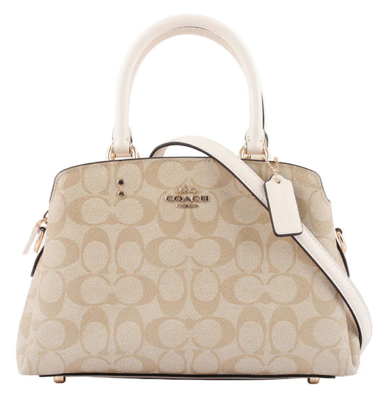 Coach Mini Lillie Carryall In Signature Canvas Beige