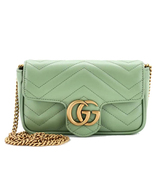 Gucci Marmont Hand Bag (Green)