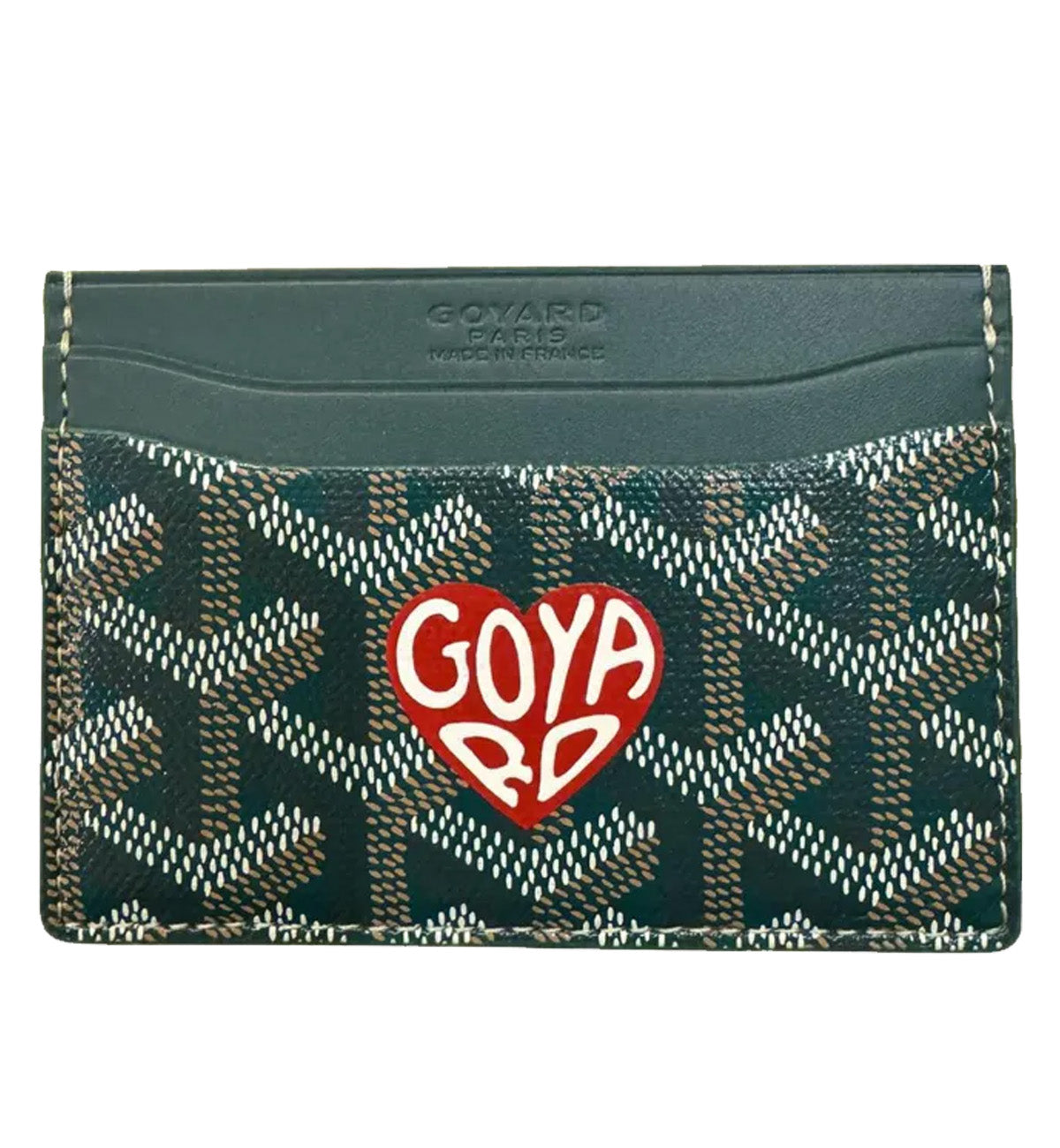 Goyard Heart Logo Cardholder (Green)