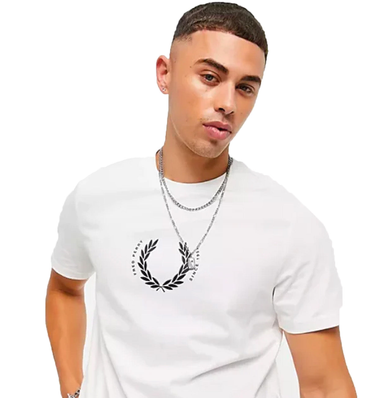 Fred Perry Laurel Wreath T-Shirt (White)