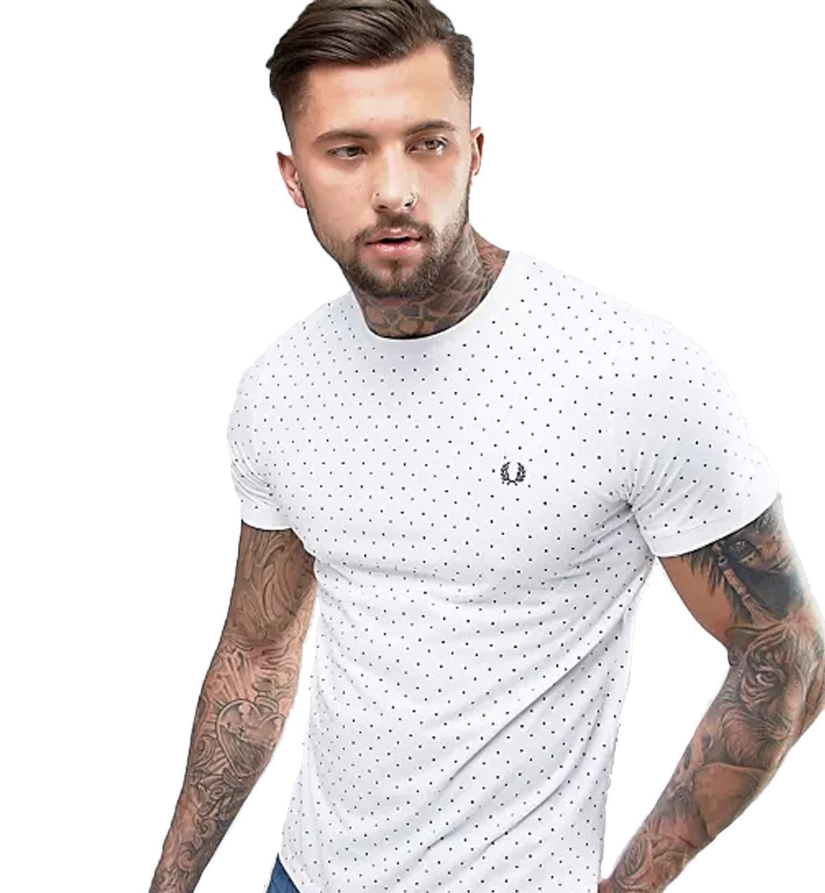 Fred Perry Dot T-Shirt (White)