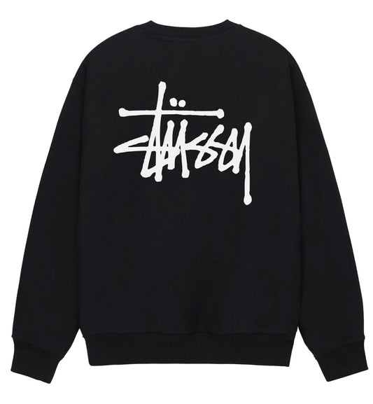 Stussy Basic Crew Sweatshirt (Black)