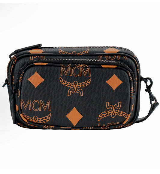 MCM Mini Aren Crossbody Bag Visetos Monogram Canvas