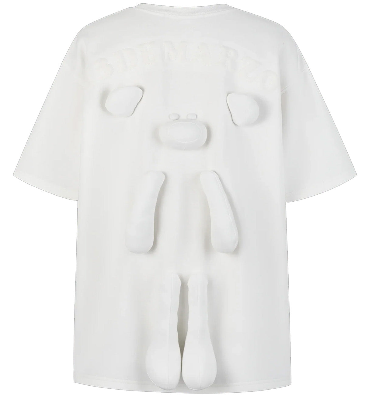 13DE MARZO Whole Piece Padded Bear T-Shirt (White)