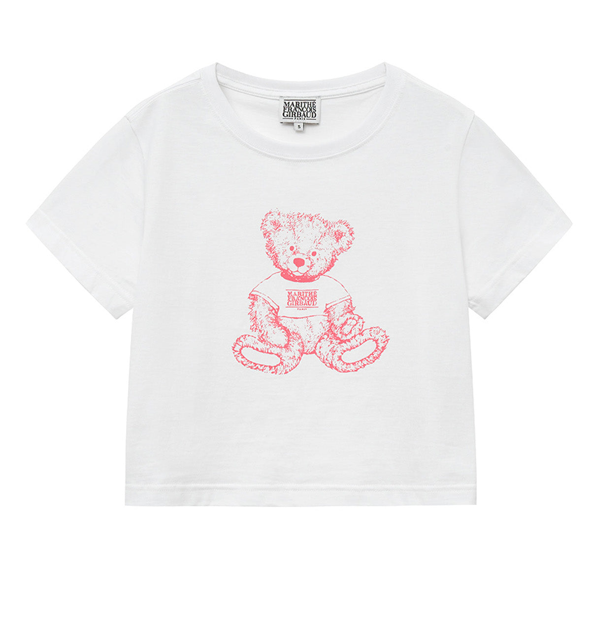 Marithe W Doodle Bear T-Shirt (White)