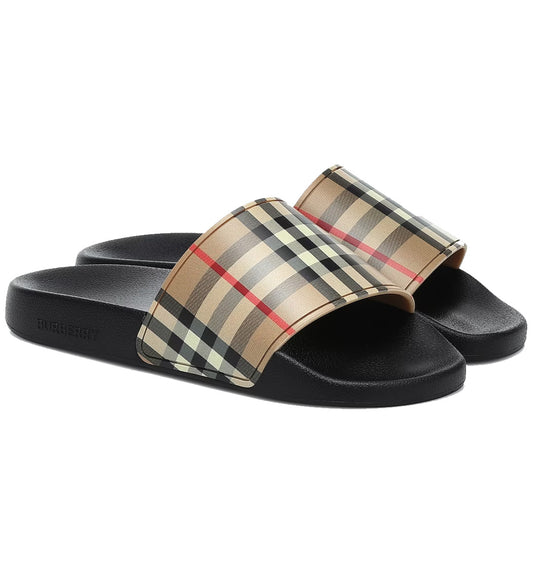 Burberry Furley Vintage Check Slide Sandals