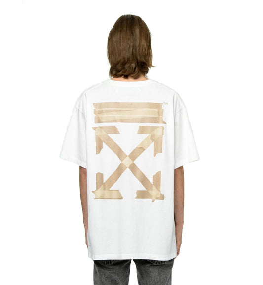 Off-White Cream Tape Arrow T-Shirt (White)