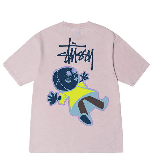 Stussy Dollie Pigment Dyed Tee (Pink)