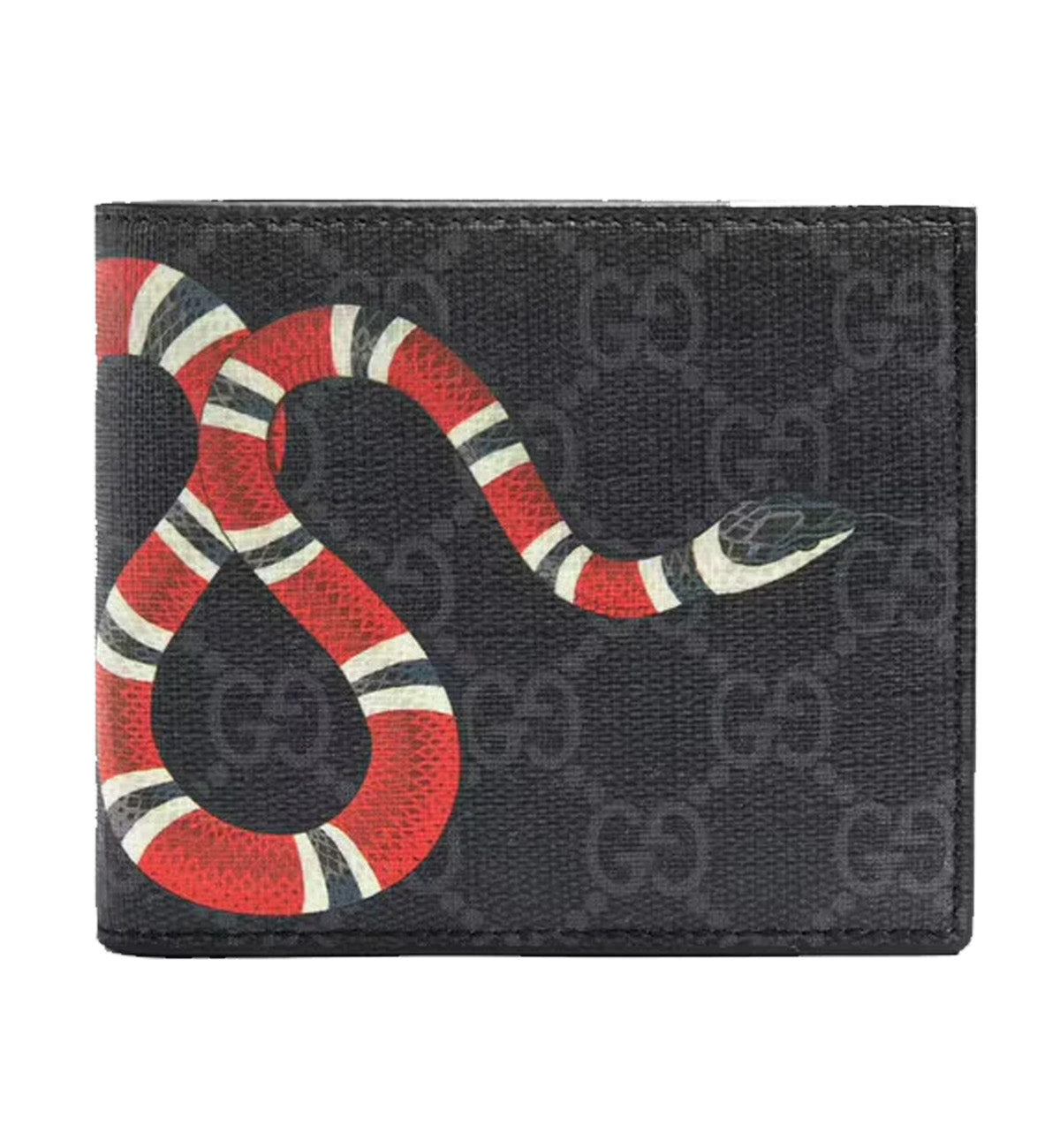 Gucci Wallet Supreme Kingsnake Print (Black/Grey)