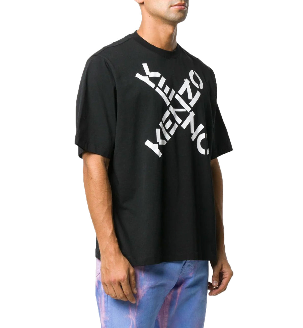 Kenzo Crossed Logo Crew-Neck T-Shirt (New Design)