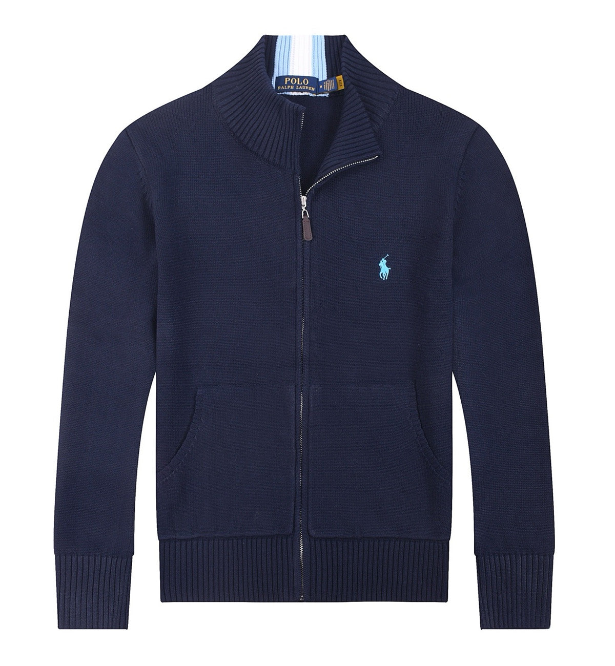 Ralph Lauren Cardigan Sweatshirt (Navy Blue)