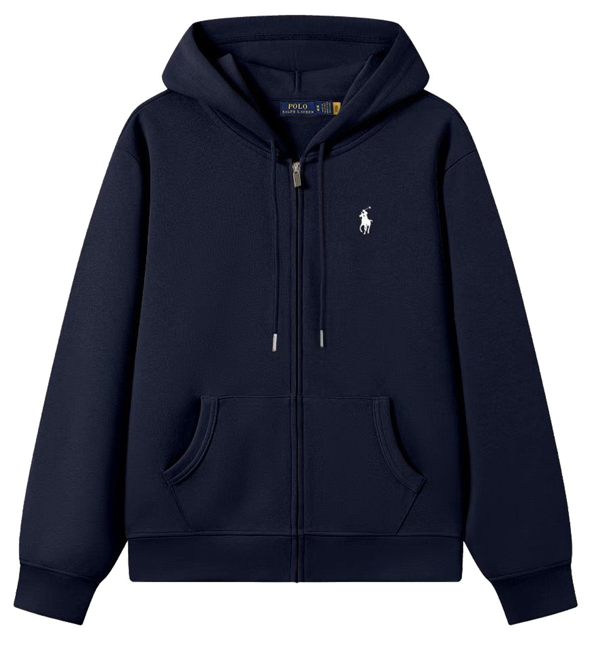 Ralph Lauren Small Logo Zipped Hoodie (Navy)