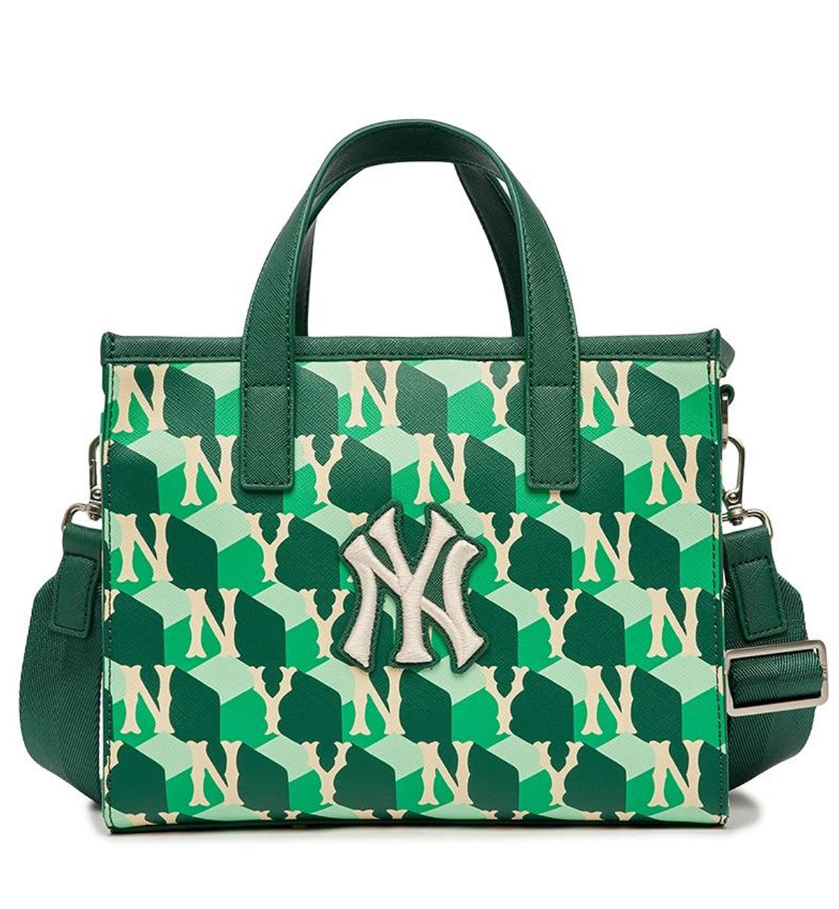 MLB Cube Monogram S Tote Bag NY (Green)