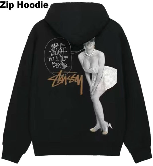 Stussy Skate Tough Zip Hoodie (Black)