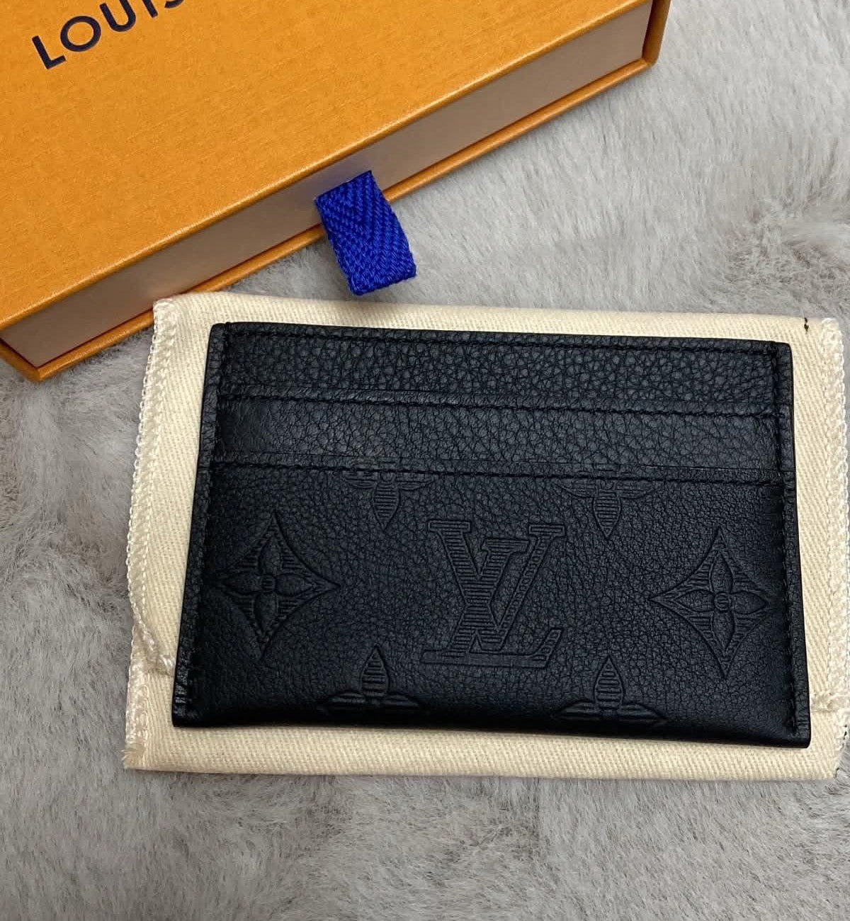 [Pre-used] LV Cardholder Black Shadow Monogram