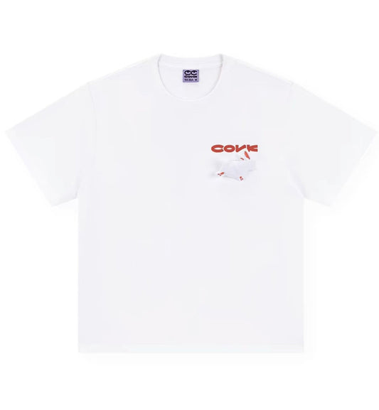 Conklab Side Bunny And Wording T-Shirt (White)