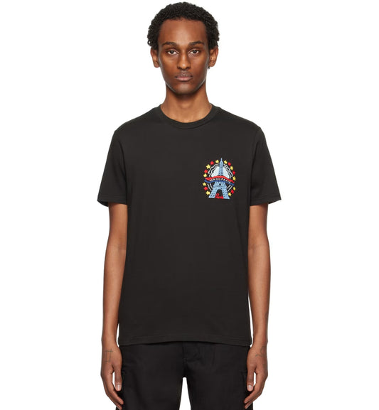 Kenzo Paris Drawn Varsity T-Shirt (Black)