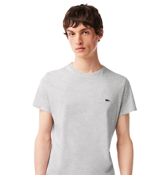 Lacoste Round Neck Small Logo T-Shirt (Grey)