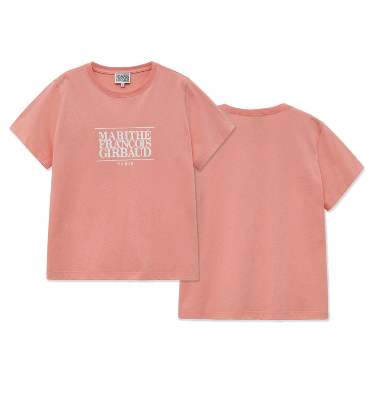 Marithe Classic Logo T-Shirt (Coral Pink)