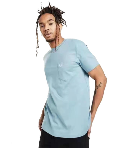 Fred Perry Core Pocket T-Shirt (Light Blue)