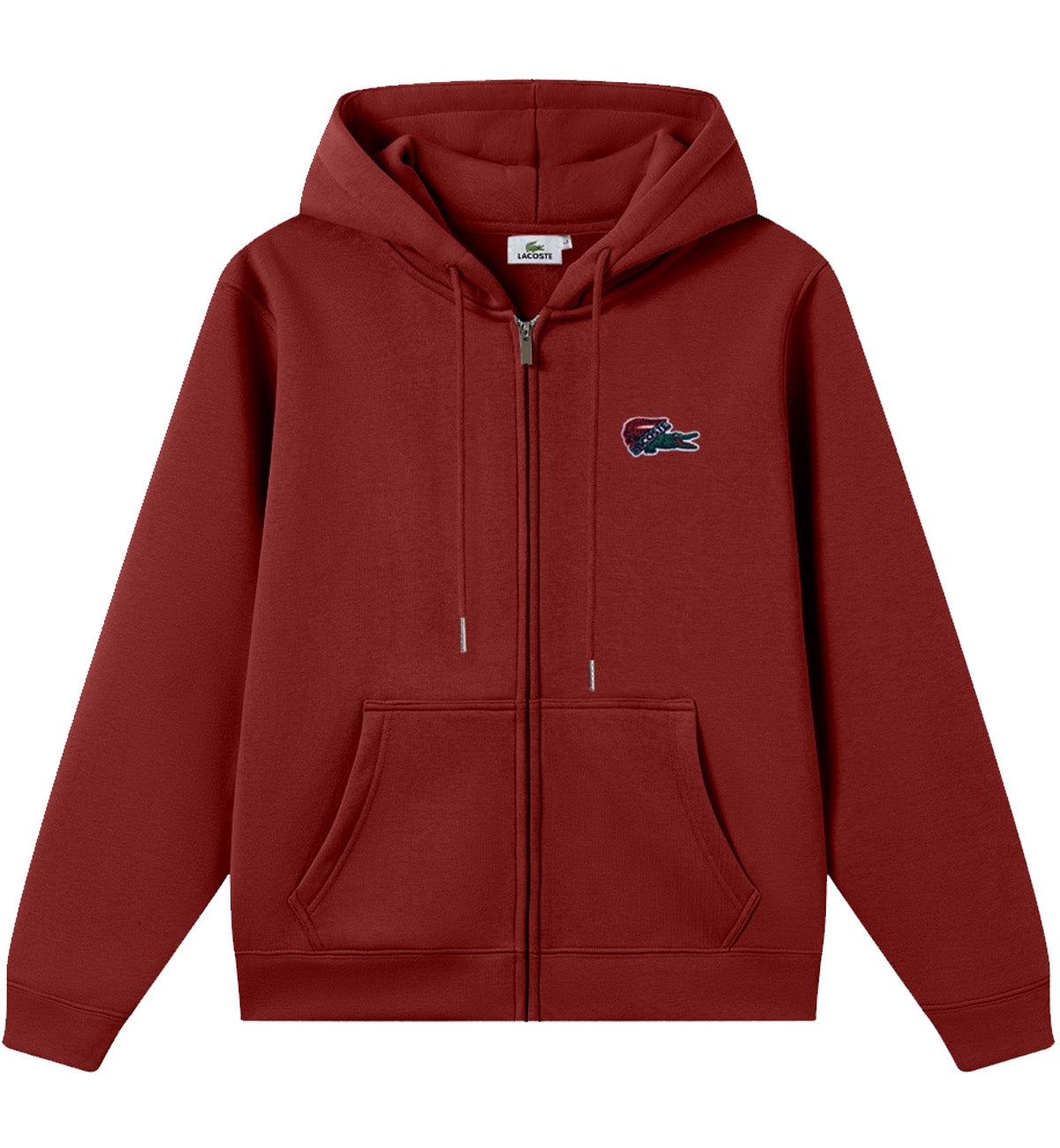 Lacoste Zipped Hoodie (Red)