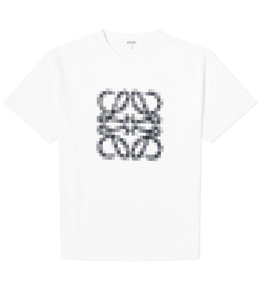 Loewe Anagram Pixelated T-Shirt (White)