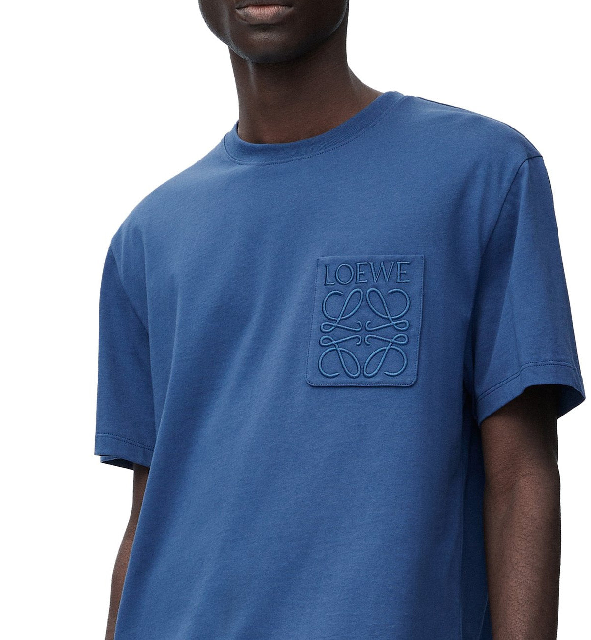 Loewe Fit Logo Pocket T-Shirt (Blue)