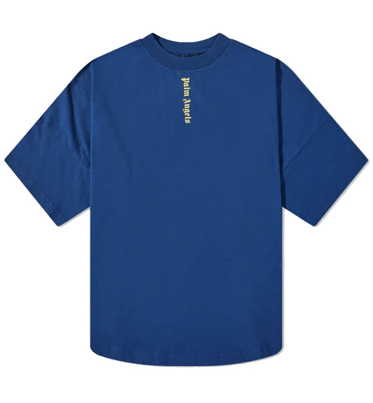Palm Angels Vertical Logo Oversized T-Shirt (Blue)