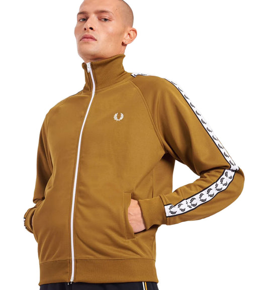 Fred Perry Track Taped Jacket (Brown)