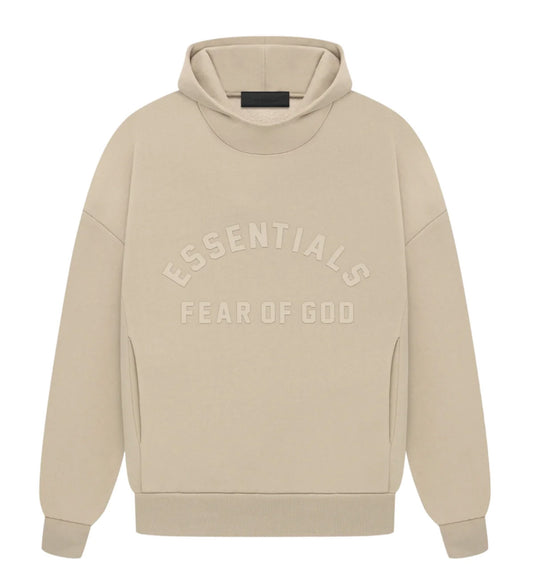 Fear of God Essentials SS23 Bonded Logo Dubai Exclusive Hoodie (Dusty Beige)