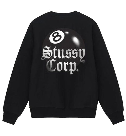 Stussy 8 Ball Corp Sweatshirt (Black)