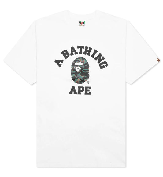 Bape Thermography College T-Shirt (White)