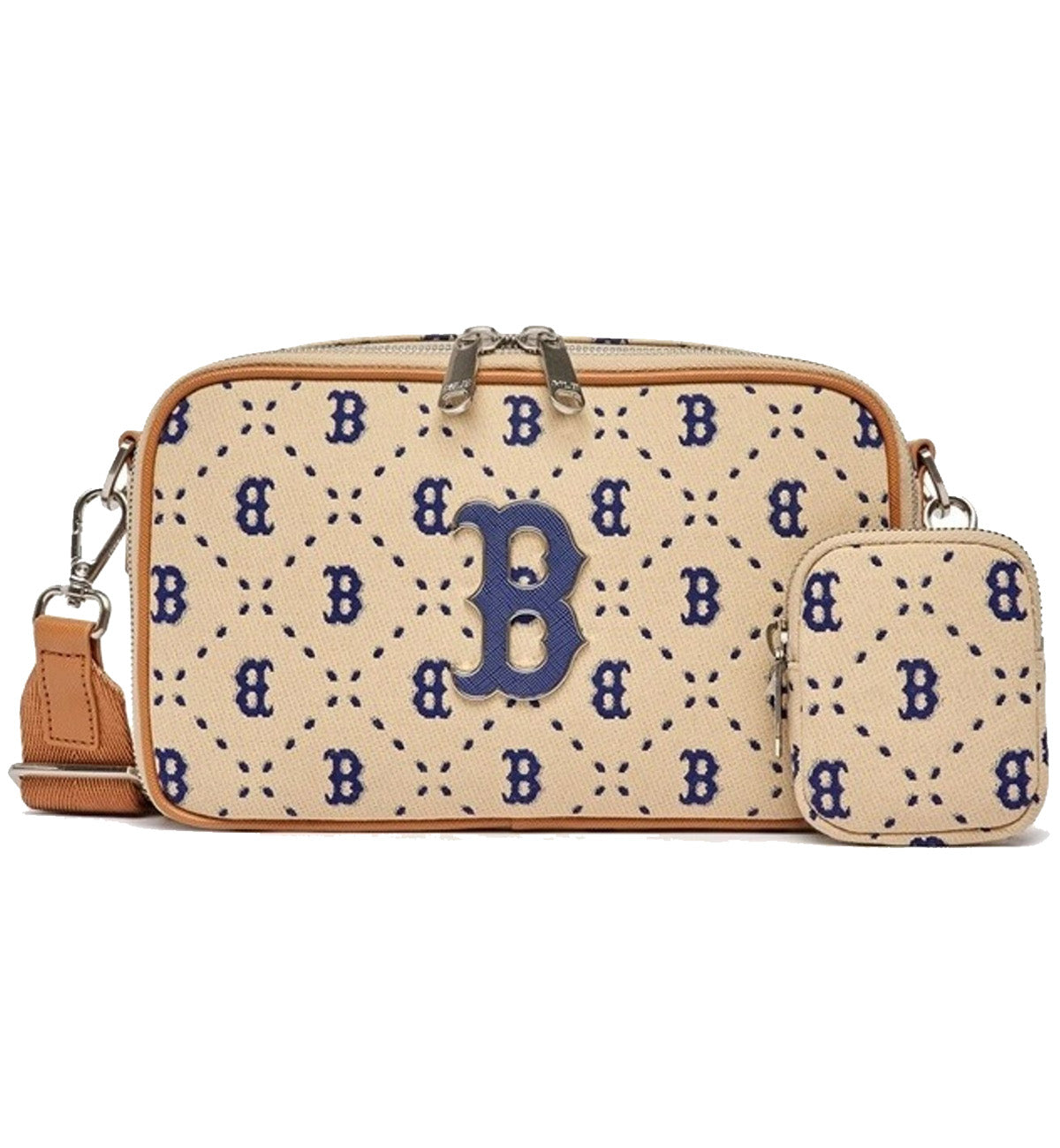 MLB Diamond Monogram Jacquard Crossbody Bag Boston Red Sox