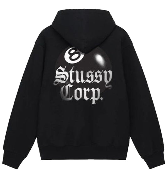 Stussy 8 Ball Corp Hoodie (Black)