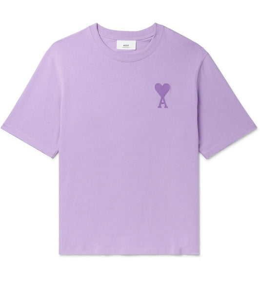 Ami de Coeur Embroidered Heart T-shirt (Purple)