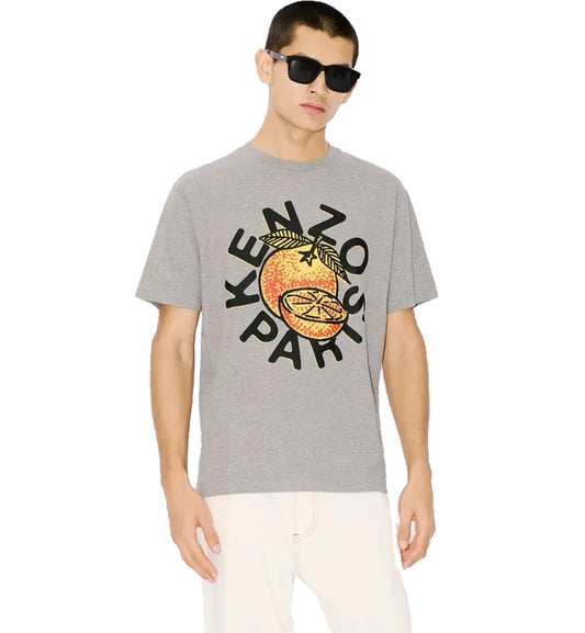 Kenzo Big Orange Fruit T-Shirt (Grey)