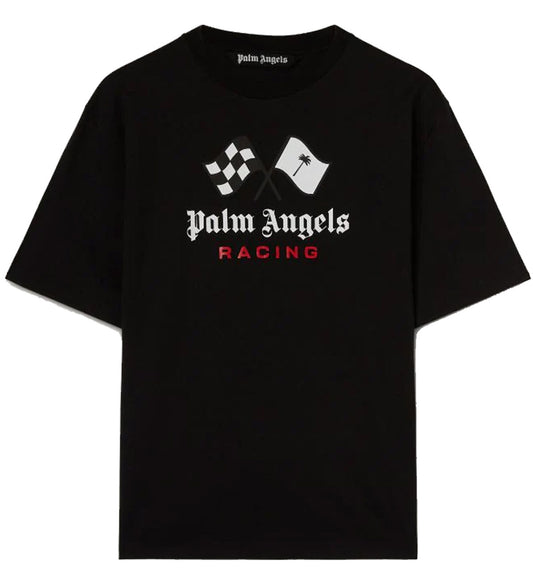 Palm Angels Black 2023 Racing T-Shirt