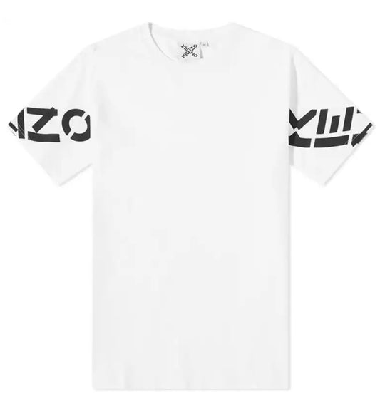 Kenzo Sport Relaxed Sleeve Cross Logo T-Shirt (White)
