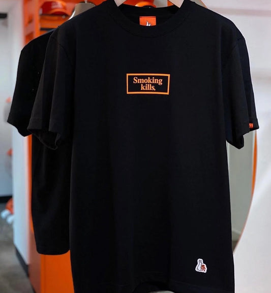 FR2 Orange Smoking Kills T-Shirt (Black)