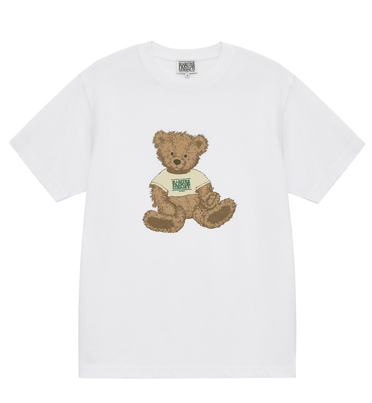 Marithe Doodle Bear T-Shirt (White)