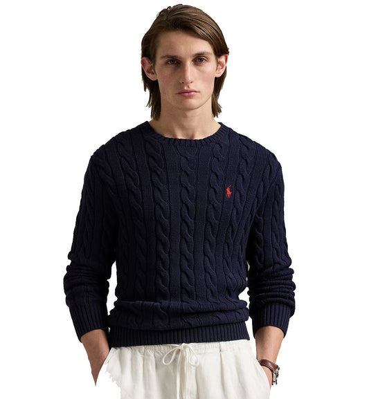 Ralph Lauren Cable-Knit Cotton Jumper (Navy)