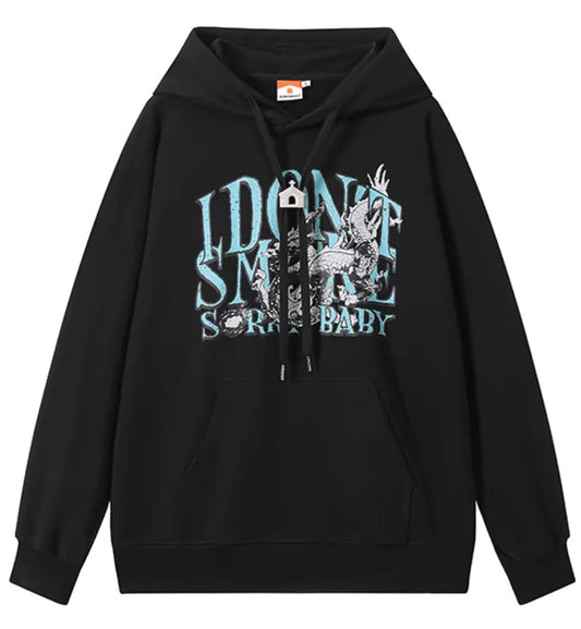 I Don't Smoke White Dragon Hoodie (Black)