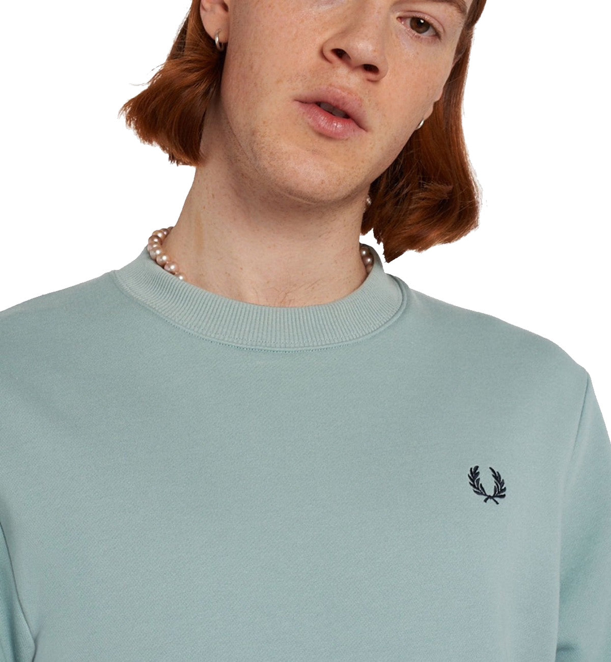 Fred Perry Crew Neck Sweatshirt (Blue)