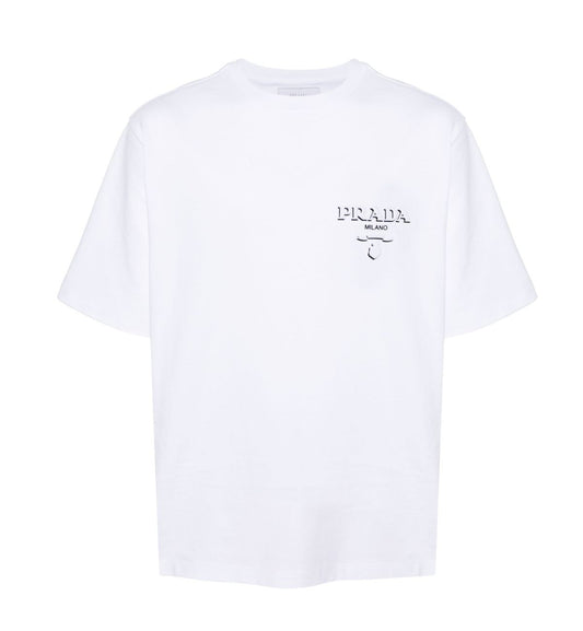 Prada Milano Cotton T-Shirt (White)
