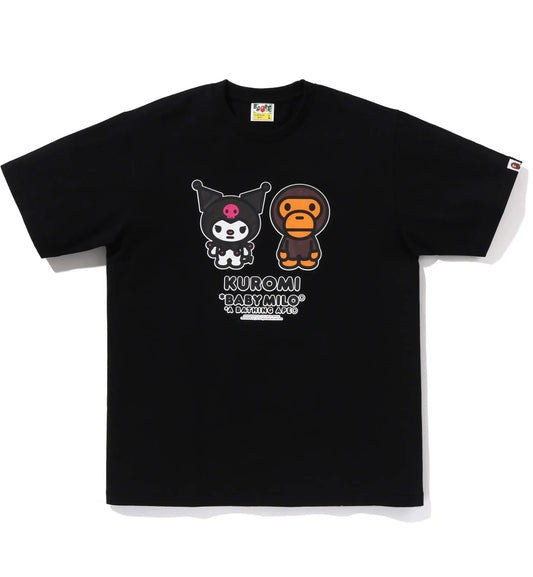 Bape Baby Milo x Kuromi T-Shirt (Black)