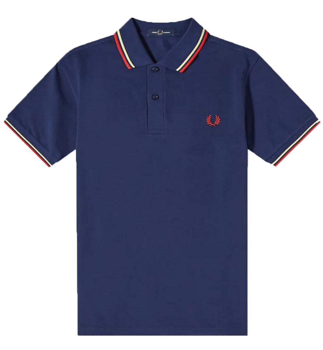 Fred Perry Red White Stripe Polo Navy Shirt – The Factory KL