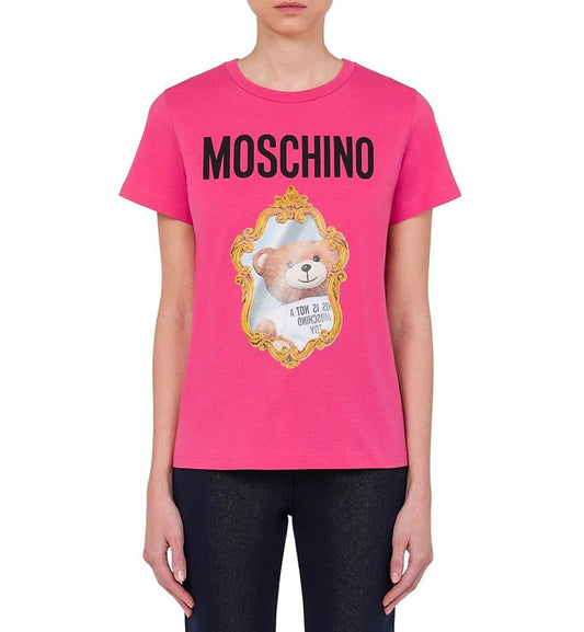 Moschino Mirror Teddy Bear T-shirt (Pink)