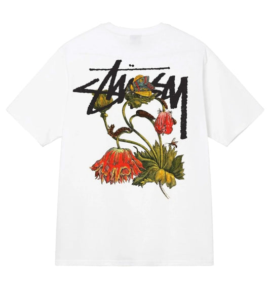 Stussy Withered Flower Tee (White)