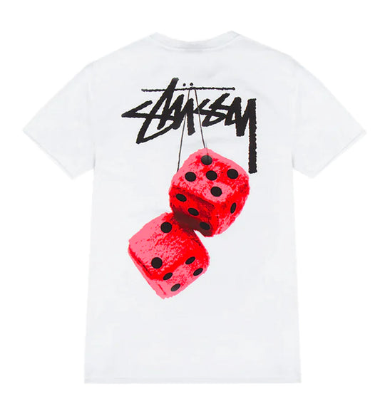 Stussy Fuzzy Dice Tee (White)